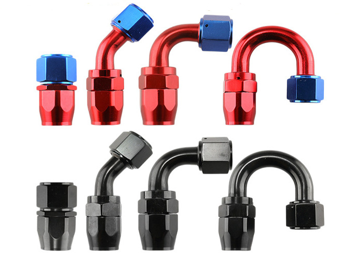 Поворотные фитинги AN6 AN8 AN10 0-180° для топлива и масла