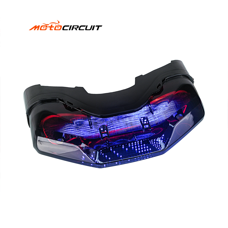 Pattern Light Flowing Brake Motorcycle Tail Light with Key Control Rear Lamp
