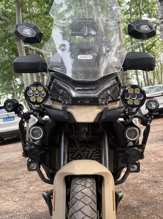 Jpad LED противотуманная фара для мотоцикла, 7 линз, алюминий