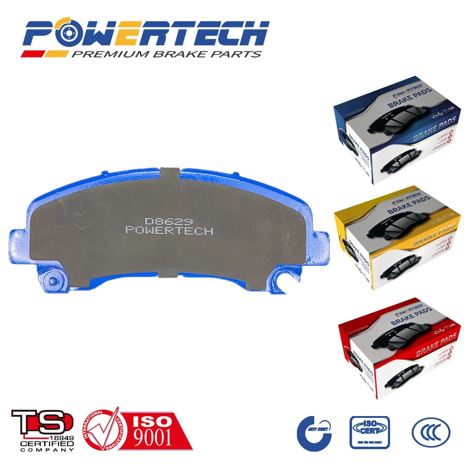 Тормозные колодки полуметаллические керамические для Toyota, Nissan, Honda