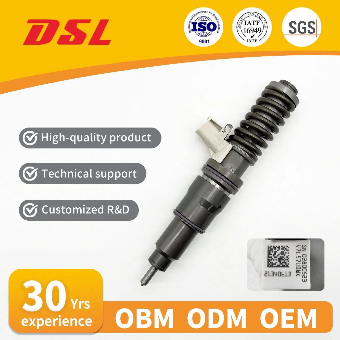 Топливная форсунка дизельная Bebe4d24002 для Volvo 3.18-4D