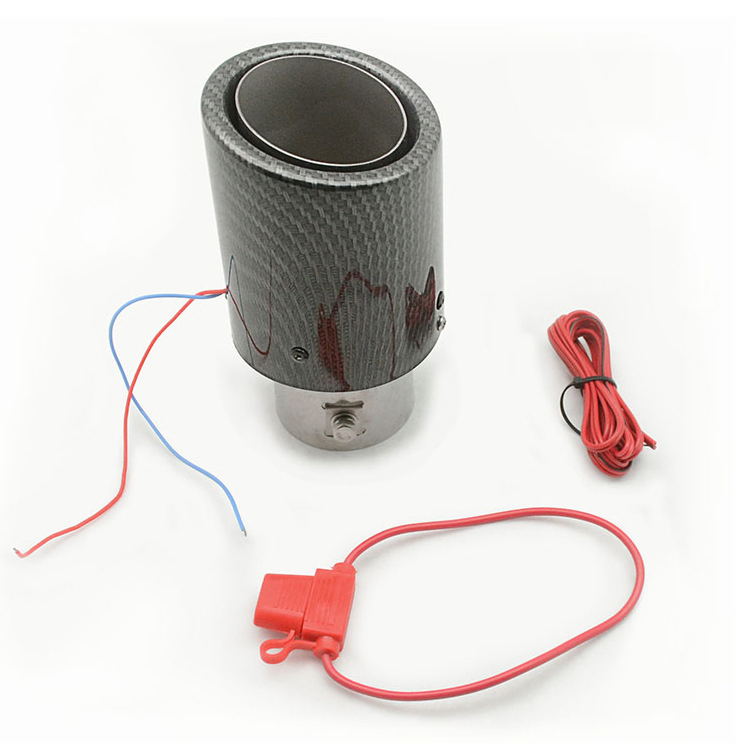 Глушитель выхлопной с карбоновым патрубком и LED-подсветкой