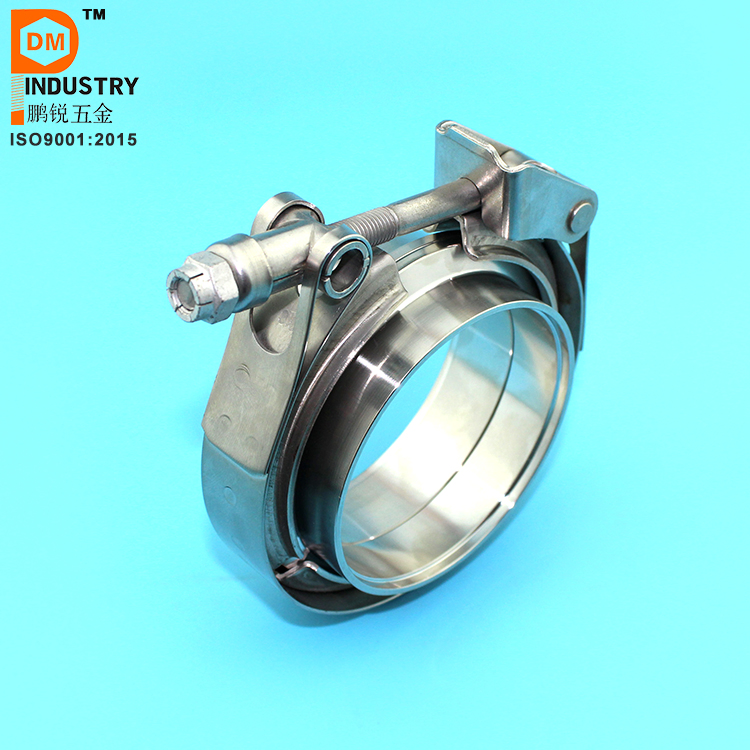 Быстросъемный V-образный хомут с фланцами