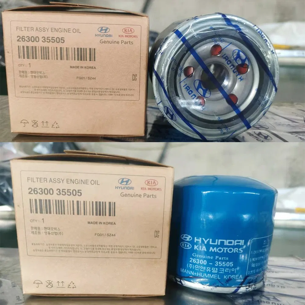 Automotive Oil Air Fuel Cabin Filter 26300-35503 26300-35504 26300-35505 26300-2y500 Auto Engine Parts Car Accessories Genuine Filtro Oil Filter for KIA Hyundai