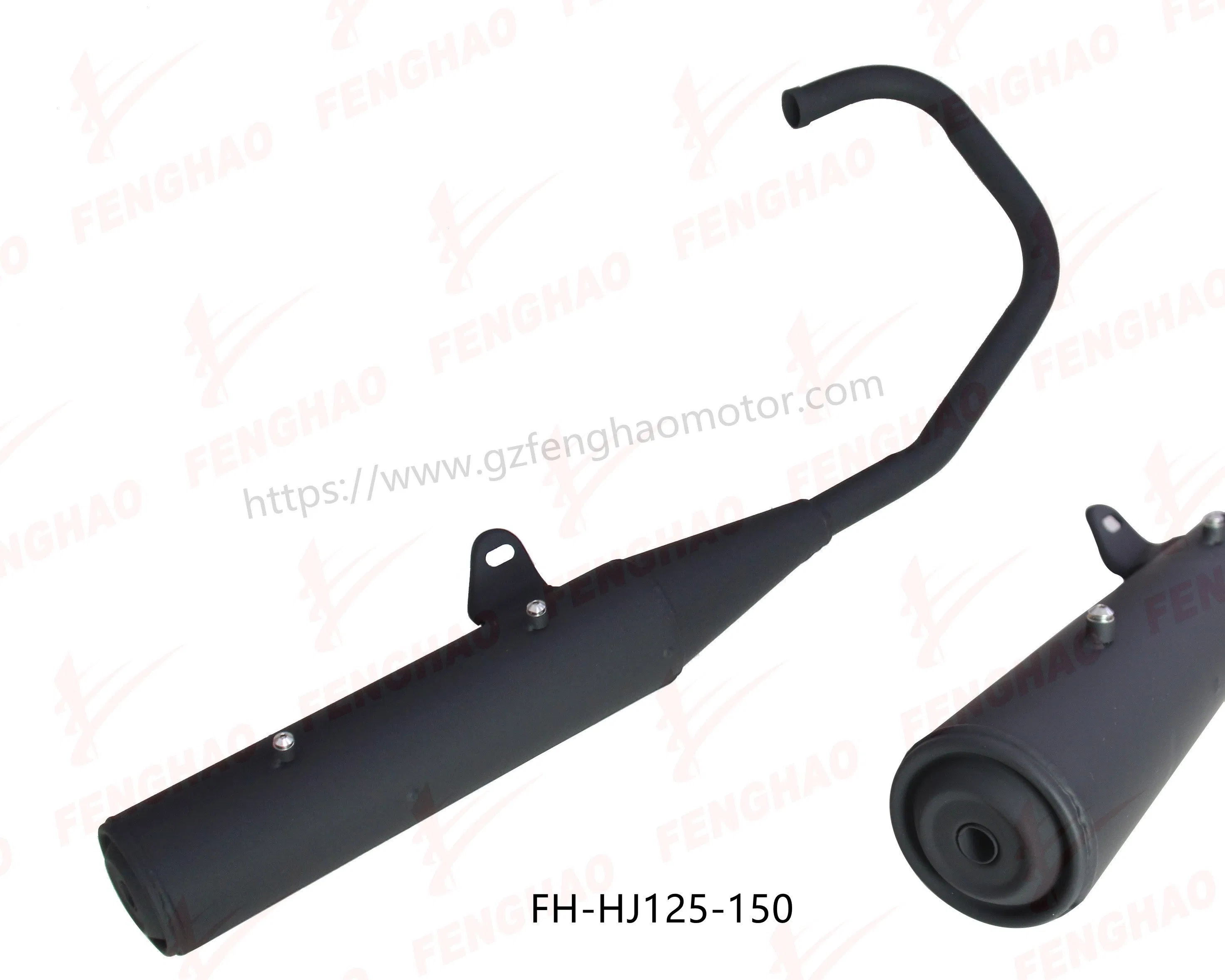 Глушитель Haojiang HJ125-150, стальной, с перфорацией