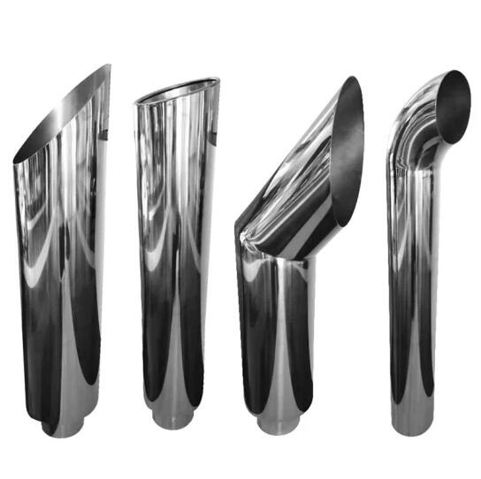 Полированная нержавеющая выхлопная труба 4 дюйма для Freightliner Cascadia