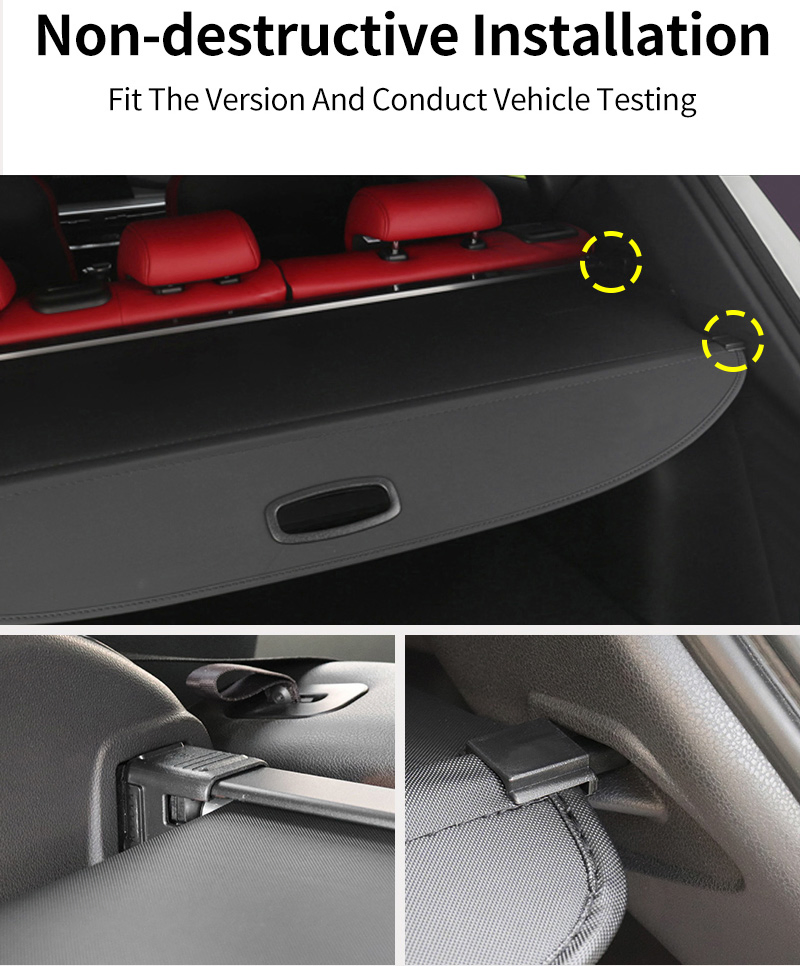 Car Accessories Trunk Rear Cargo Cover Retractable Parcel Shelf for Buick Gl6 Trunk Curtain