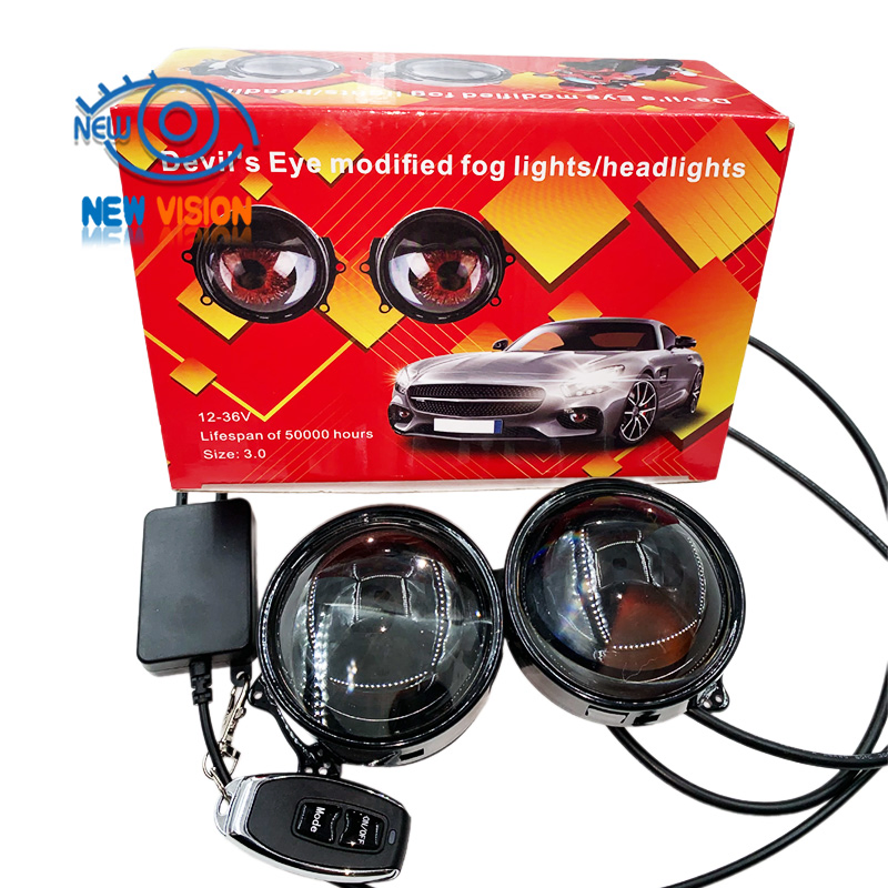 Дьявольские глаза LED для авто: динамические фары с кастомным дизайном