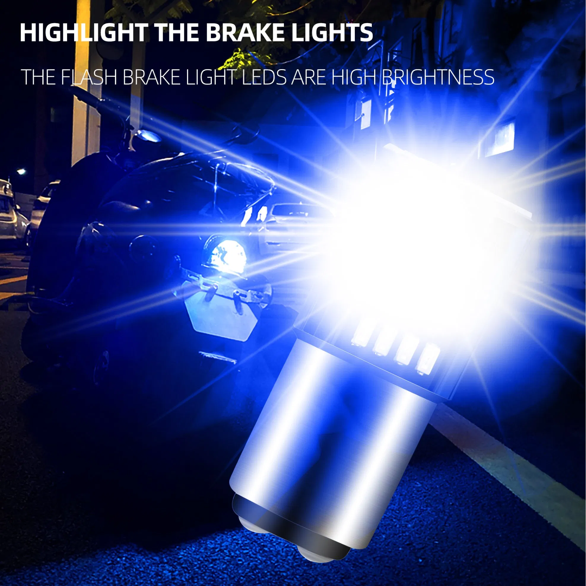 Светодиодные лампы 1157 3014 12V для стоп-сигналов