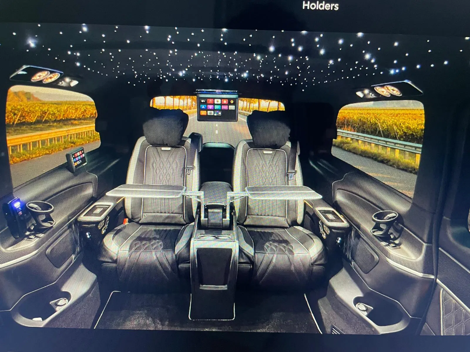 China Customized High Performance Vehicle Car MPV Van Auto Electric Seat Passenger Rear Console for V Class V250 Vito Sprinter Metris Bespoke