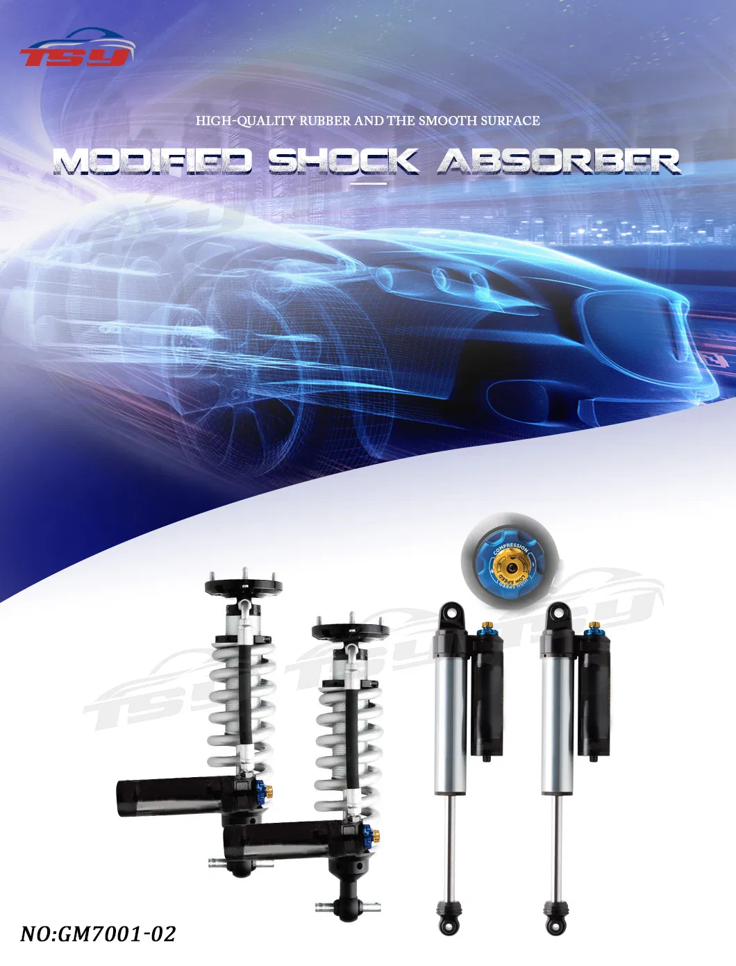 Premium Shock Absorber Lift for Gmc Sierra 1500 Chevy Silverado 1500 4WD