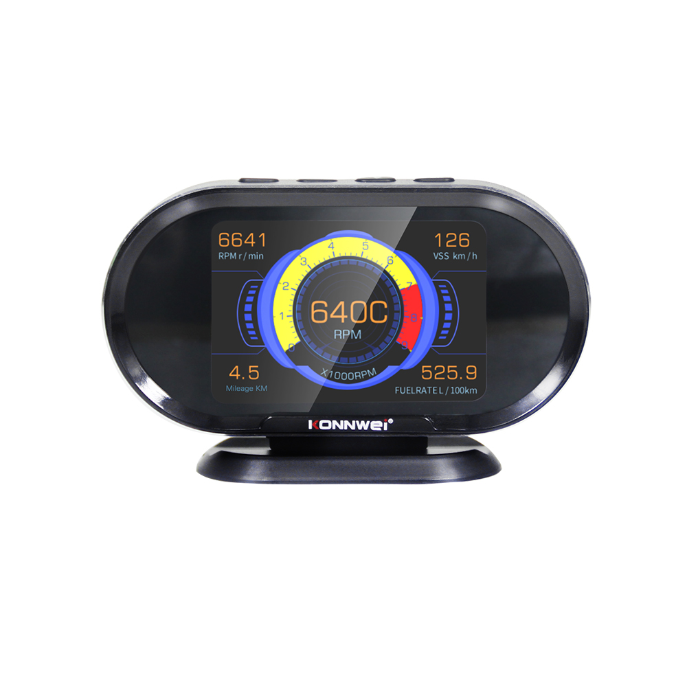 Konnwei KW206 OBD2 HUD, цифровой датчик скорости для авто