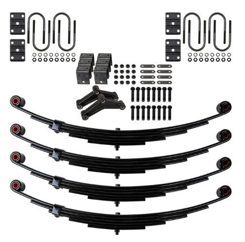 Factory Direct Suspension Service Kit 5 Leaf 25 1/4" X 1 3/4" Trailer Double Eye Leaf Spring for 6000 Lb 5200lb Axles with Nylon Bushing