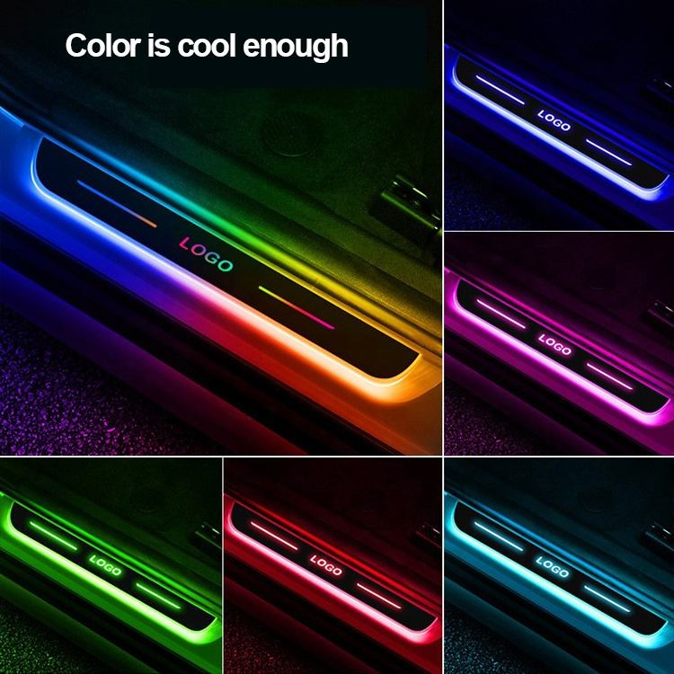 Светодиодная подсветка порогов дверей автомобиля