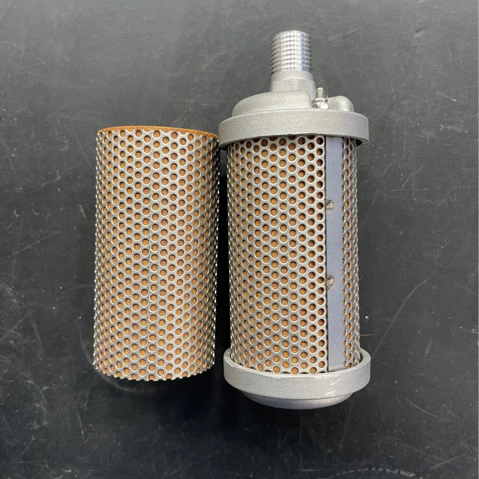 Глушитель выхлопа вакуумного насоса с осушителем воздуха