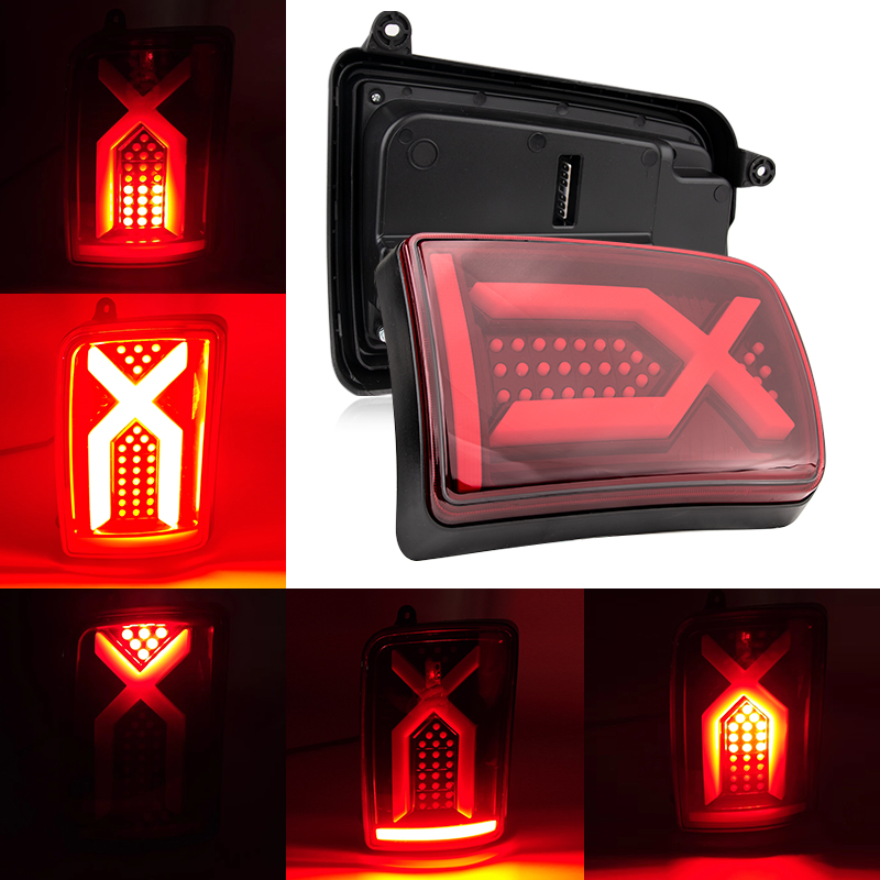 Bkr LED Turn Signal Light 12V Truck Car Warning Stop Brake Tail Light Tail Light off-Road Car Reversing LED Light