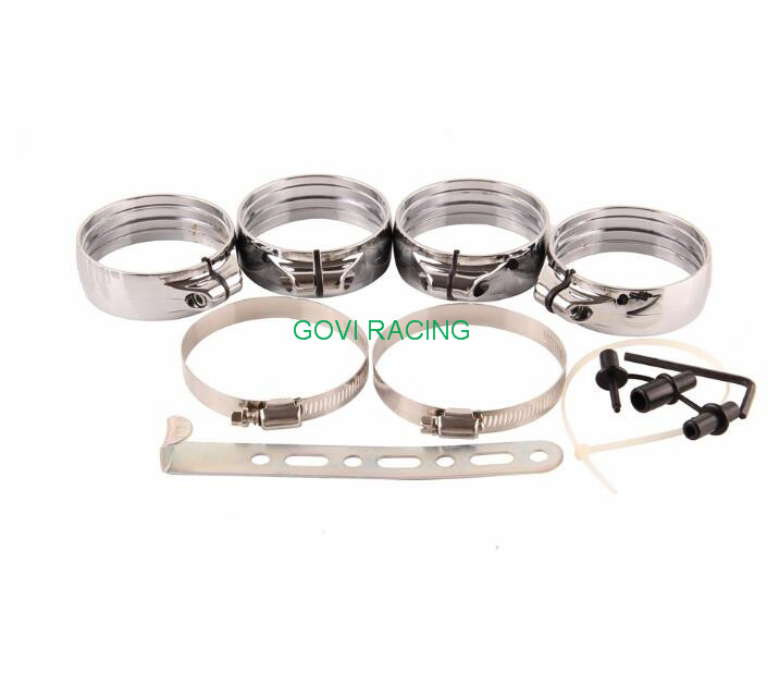 Универсальный алюминиевый воздуховод 76мм с кронштейном