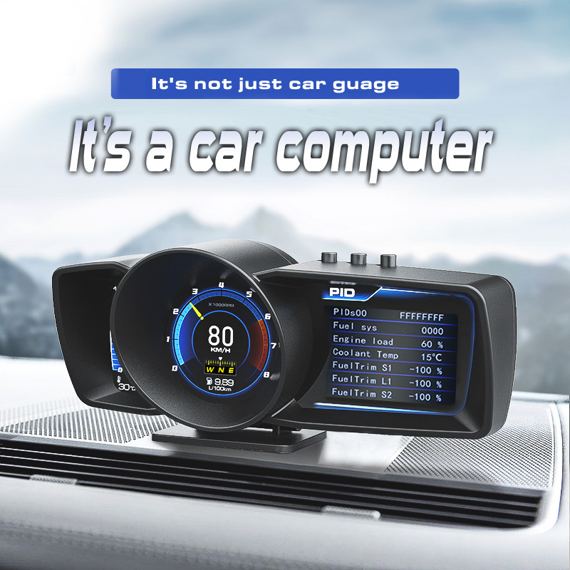Автомобильный HUD-дисплей OBD2 с GPS, спидометром и диагностикой