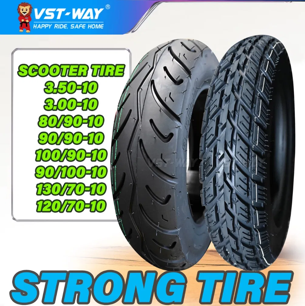 Шина мотоциклетная бескамерная 3.50-10 для электроскутера