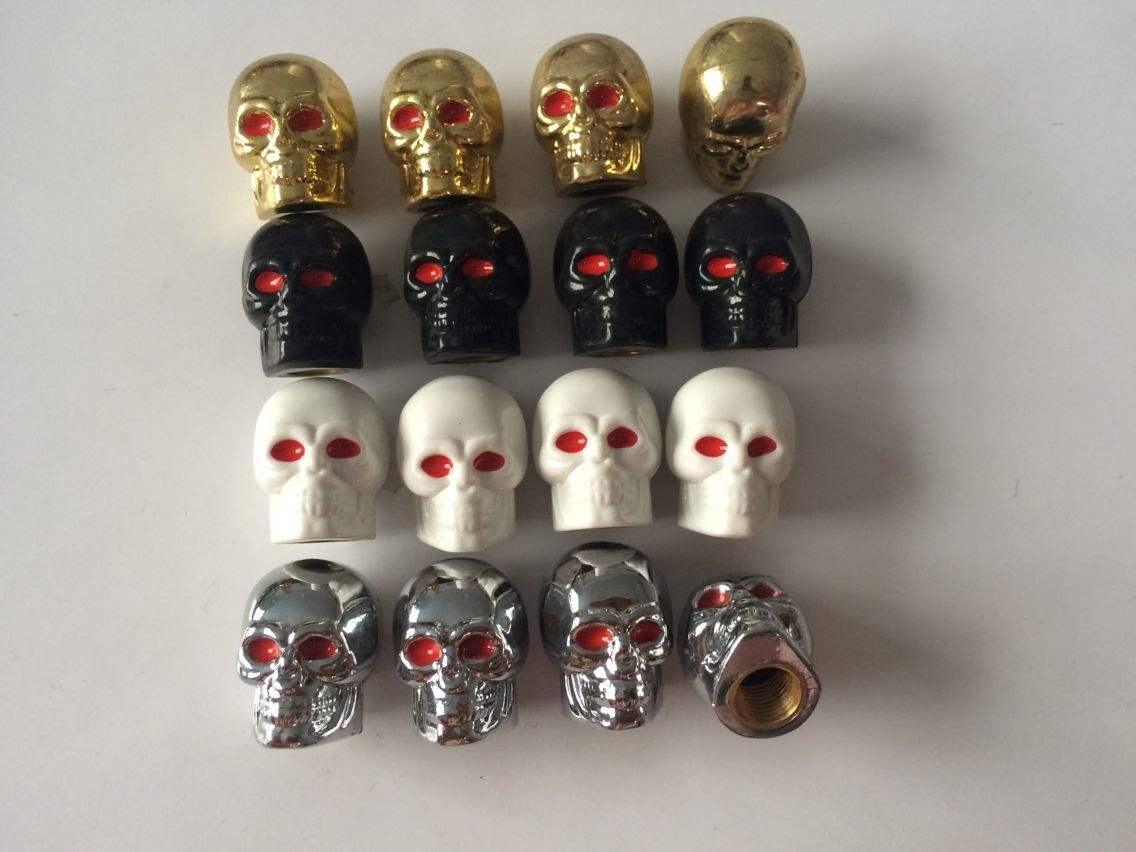 Wholesale Auto Parts 2PCS/Set Car Door Latch Lock Safety Skull Door Bolt
