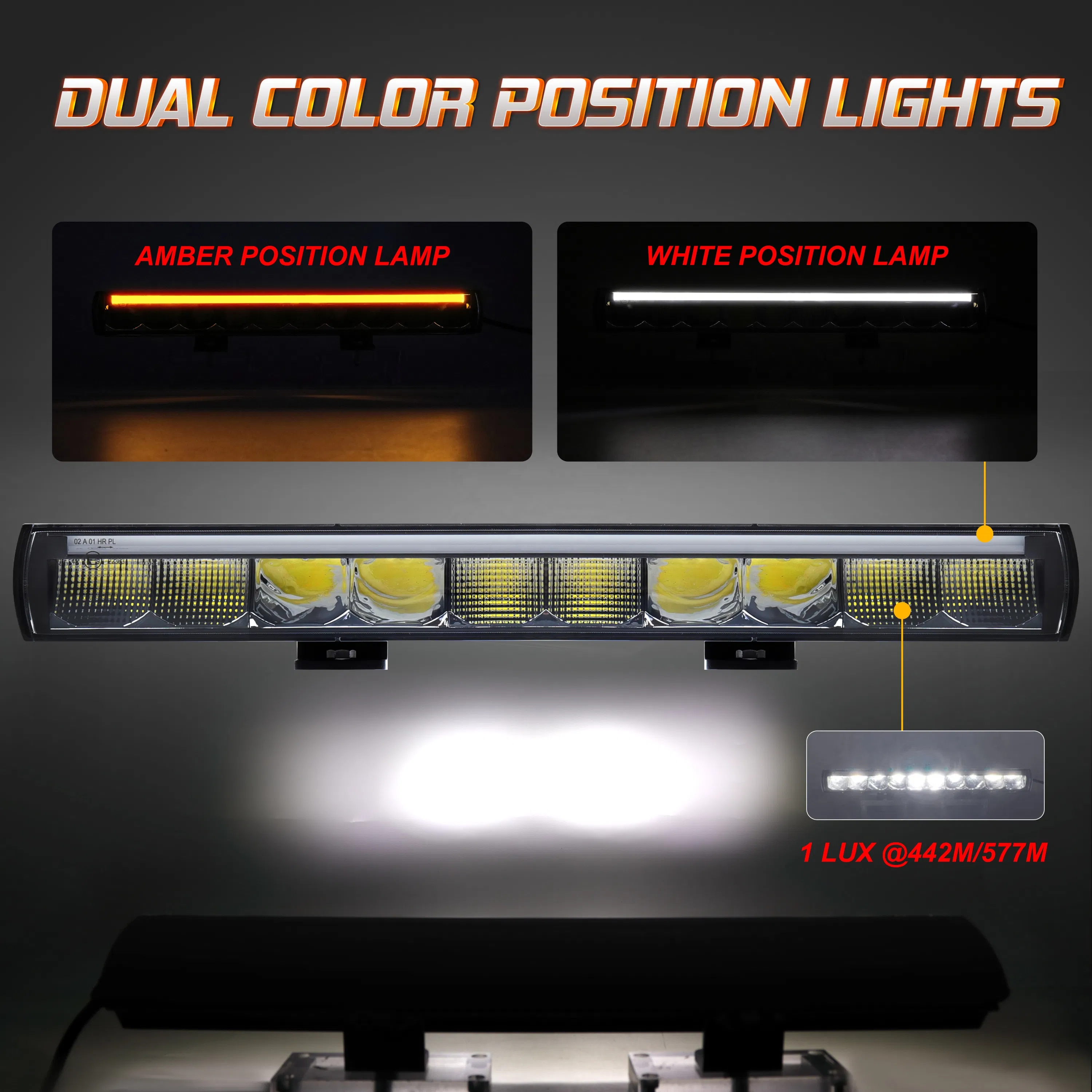 20 Inch 60W 100W DRL LED Light Bars Straight Light Bar Waterproof High Power ATV UTV 4WD Offroad LED Bar Light