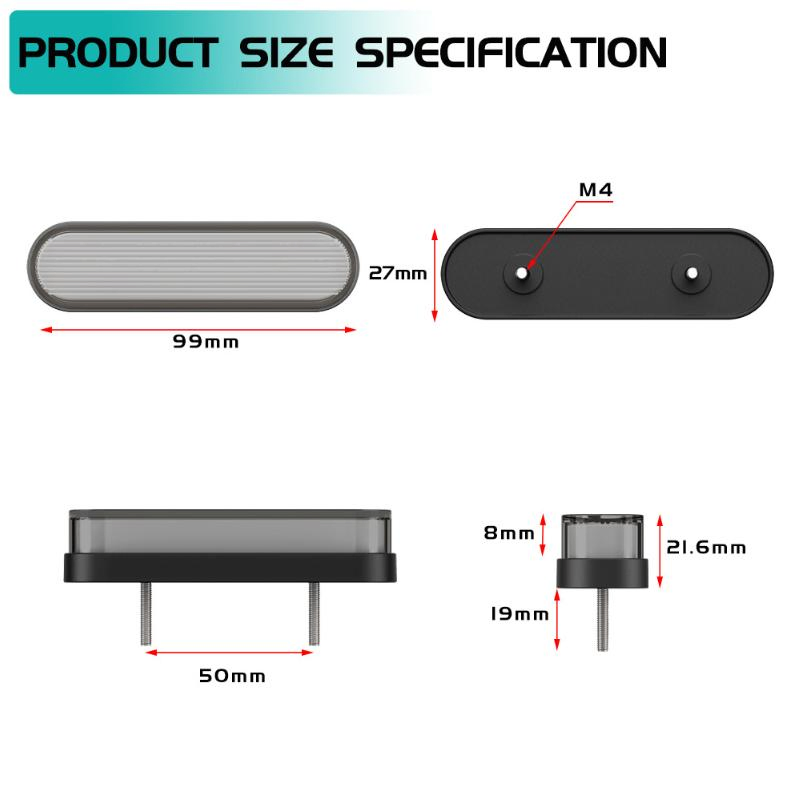 34 PCS DC 10~30V LED Car Turn Signal Tail Light for Road Traffic Waterproof Flowing Reverse Brake Stop Turn Rear Signal Trailer Light