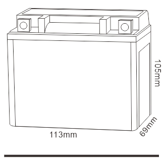 TCS Sealed Maintenance Free SLA Motorcycle Agm Vrla Lead Acid Battery YT5L-BS