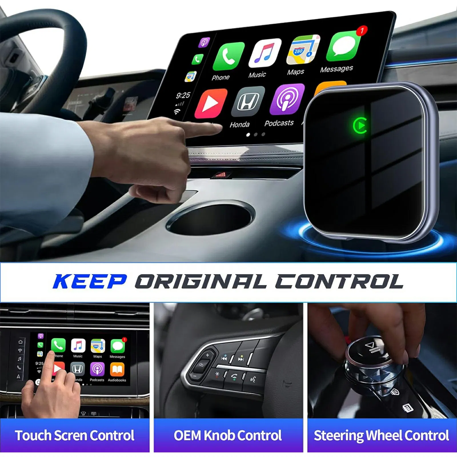 Адаптер By963 для CarPlay: WiFi и Bluetooth