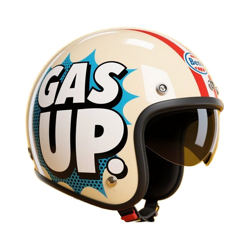 Polycarbonate Quick-Release Strap Motocross Motorcycle Cycling Protective Fireproof Safety Antiriot Vintage Style Helmet