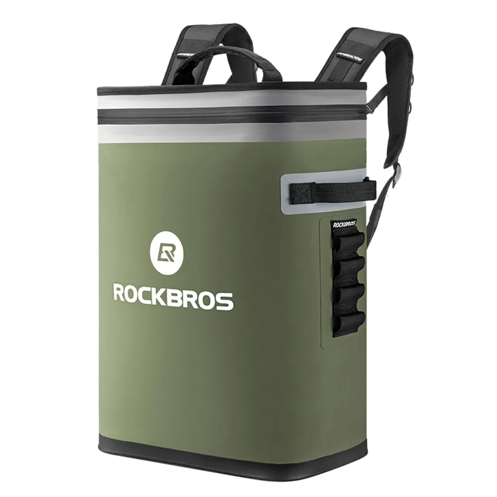 Rockbros Bx-004 20L Insulated Backpack, Hiking Daypack Cooler Bag, Cycling Waterproof Rucksack (BPA-Free) - Grey