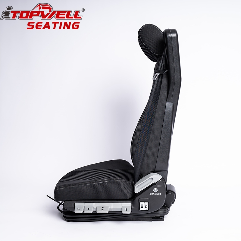 Pneumatic Machinery Grammer Brand Truck Driver Seat with Armrest and Seat Belt