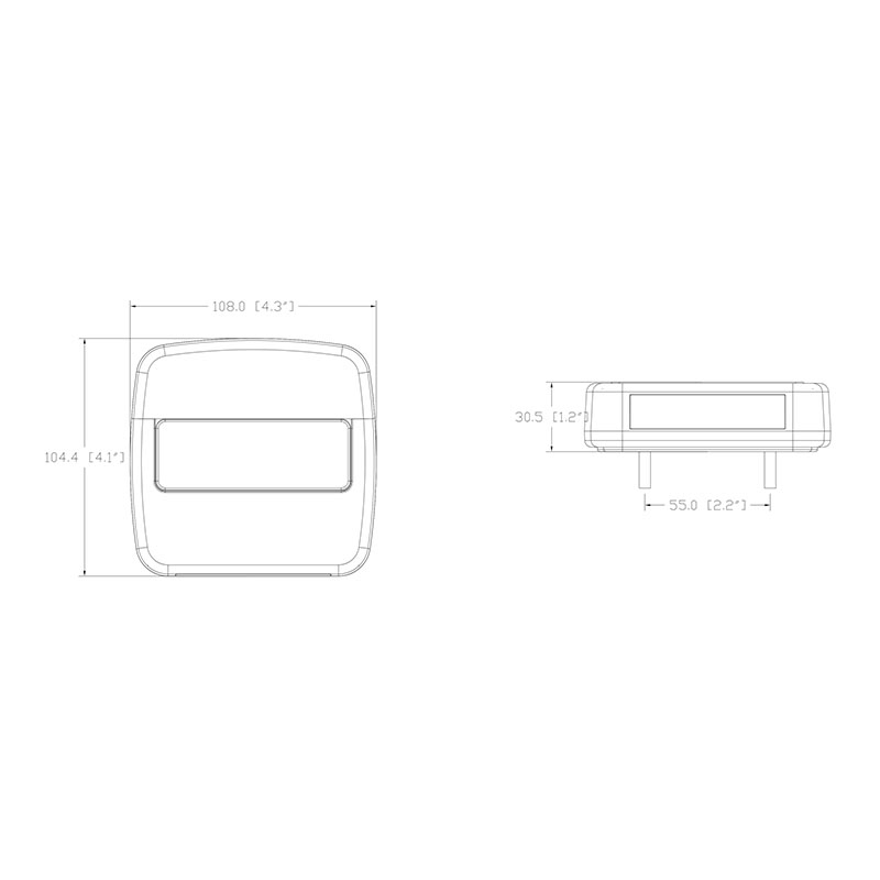 Задний фонарь LT-109 для прицепа и грузовика, E4 ADR