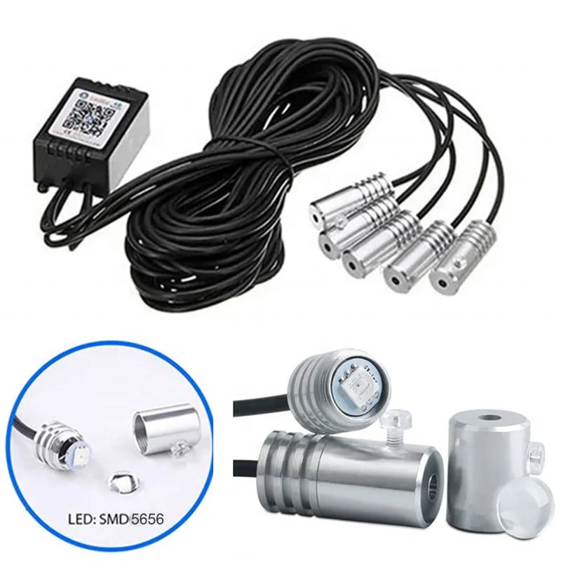 Оптоволоконная подсветка салона авто с управлением через APP