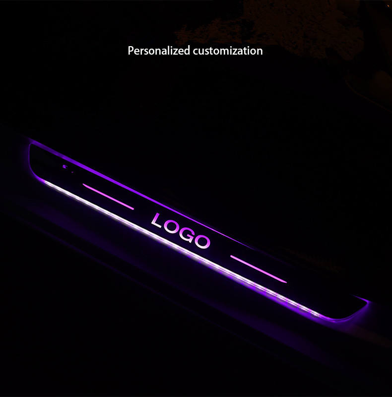 Светодиодная подсветка порогов автомобиля с логотипом