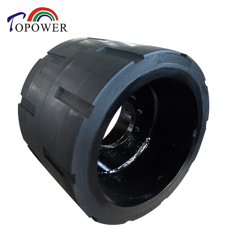 24X10X19 Press on Solid Tyre Industrial Rubber Wheel Tire for Milling Machine