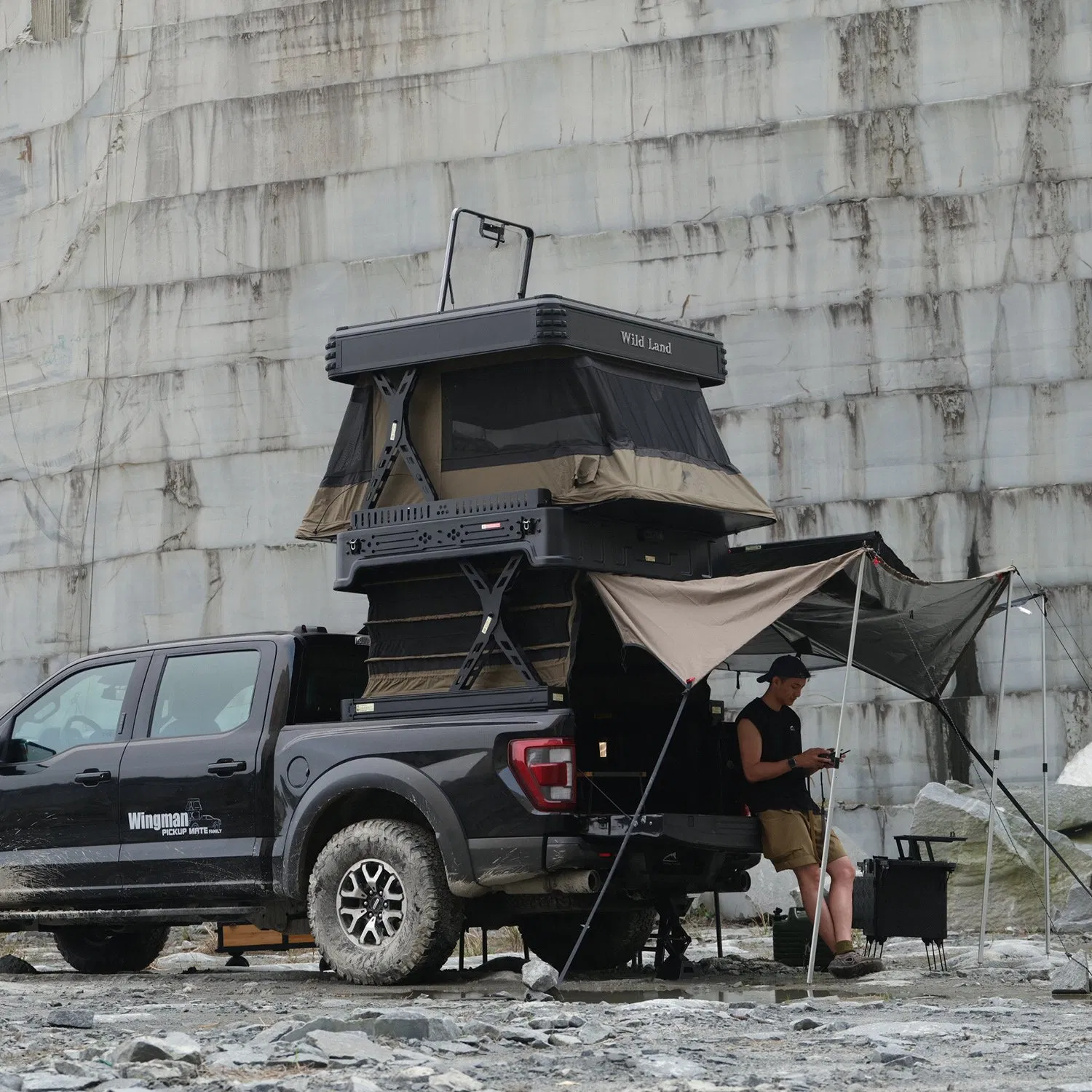 Wingman Pickup Mate Fully Automatic Rooftop Tent Camper for Pickup Trucks Tents for Sale