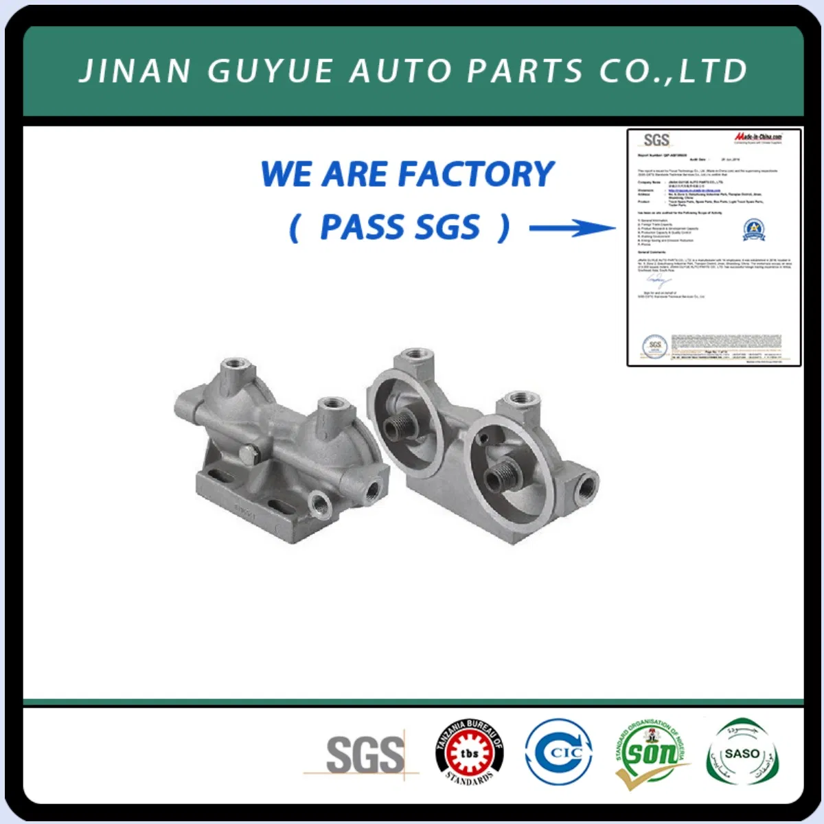 Engine Fuel Filter Head Used in Truck Spare Parts Hino