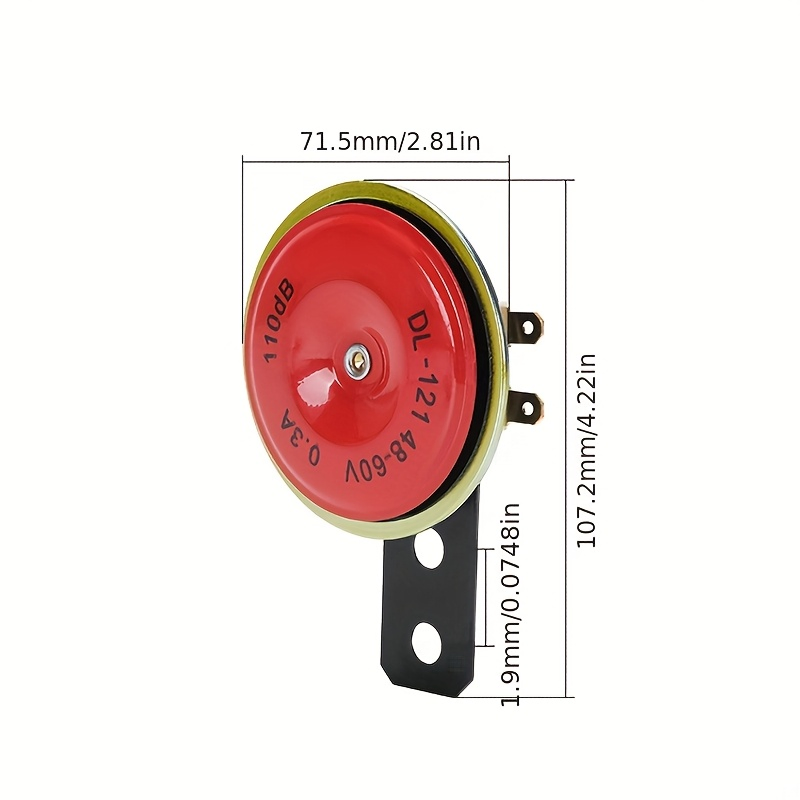 Громкий водонепроницаемый клаксон для мотоцикла 110 дБ, 12В