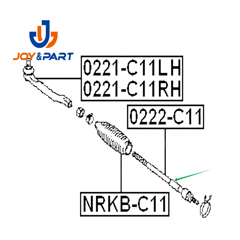 Рулевая тяга внутренняя для Nissan Tiida C11 Cube Versa