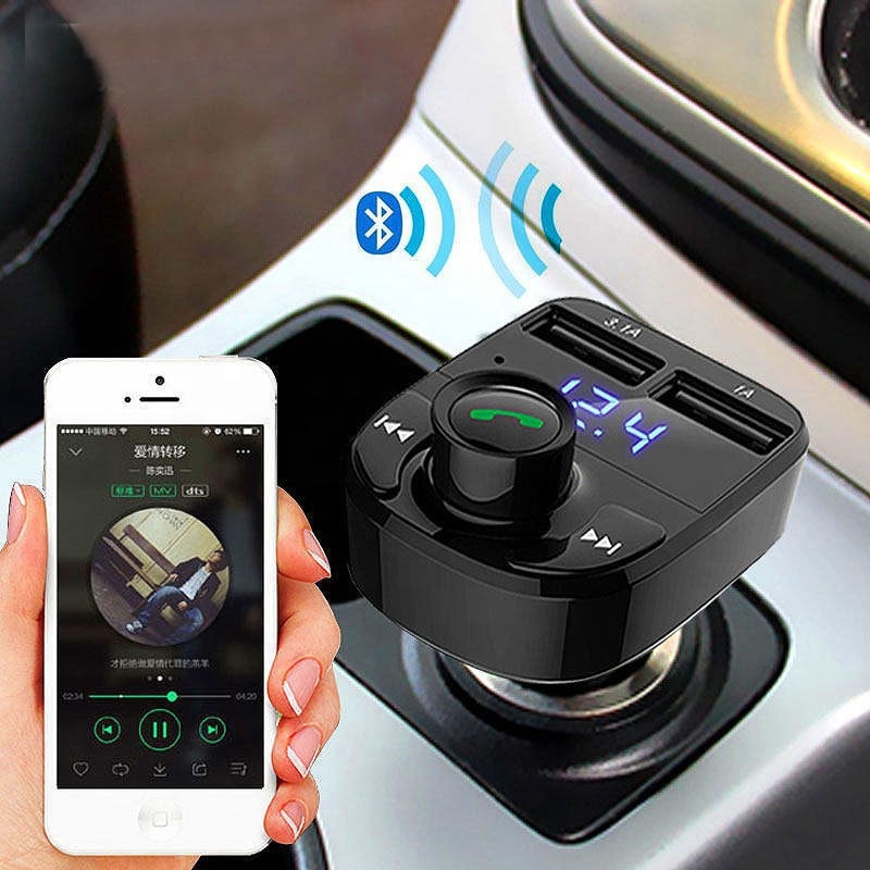 Автомобильный FM-передатчик X8 BT с MP3, стереозвуком и зарядкой для прикуривателя