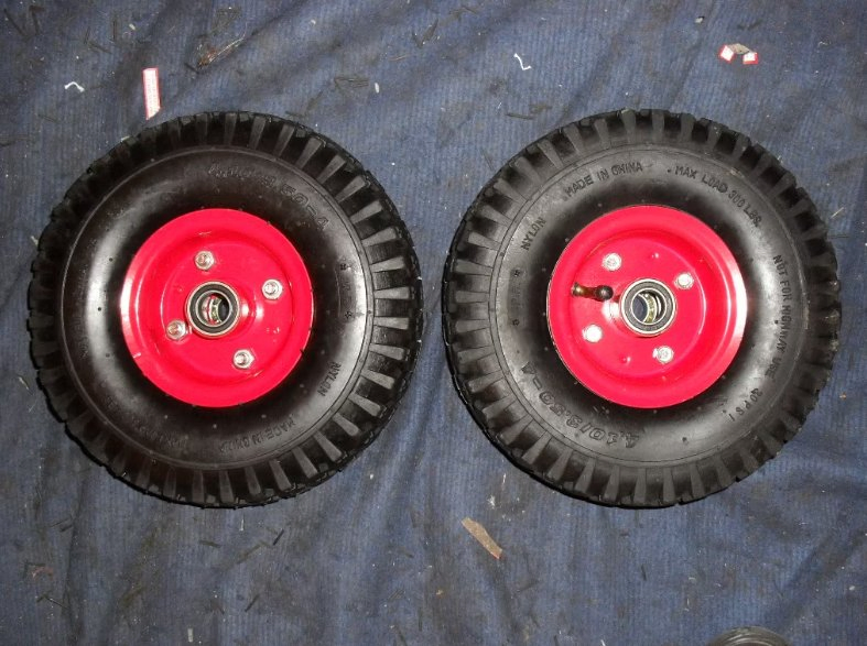 Rubber Wheel Pneumatic Wheel with Plastic Steel Rim for Wheelbarrows 3.50-8 4.00-8 3.00-4, Hand Trolleys, Tool Carts