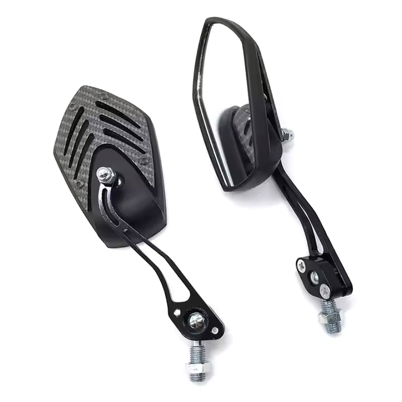 Motorcycle Rearview Mirror, Refit Aluminum Alloy Pole Motorcycle Rear Mirror, Side View