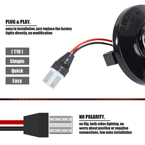 Светодиодный фонарь номерного знака для Ford и Lincoln