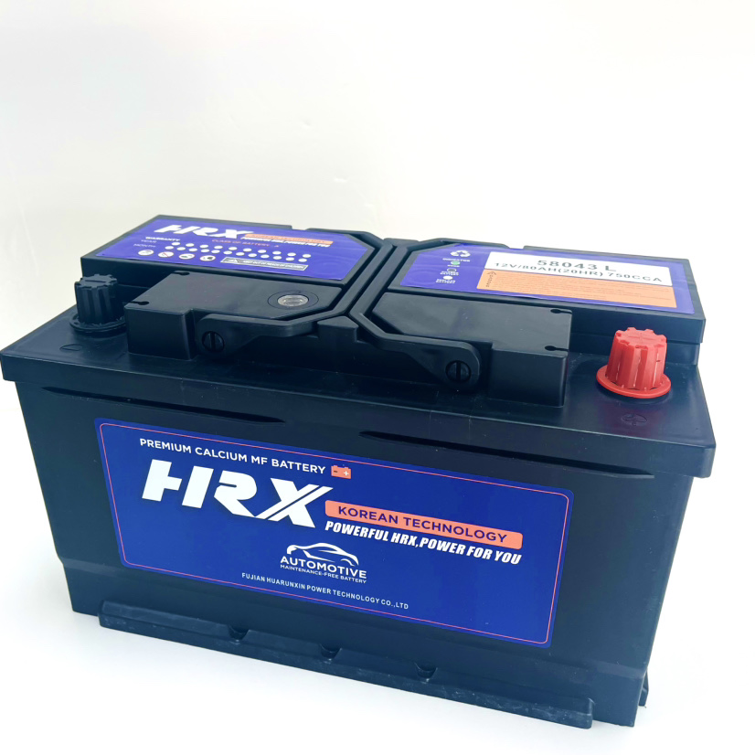 Автомобильный аккумулятор HRX 58014 12V 80Ah