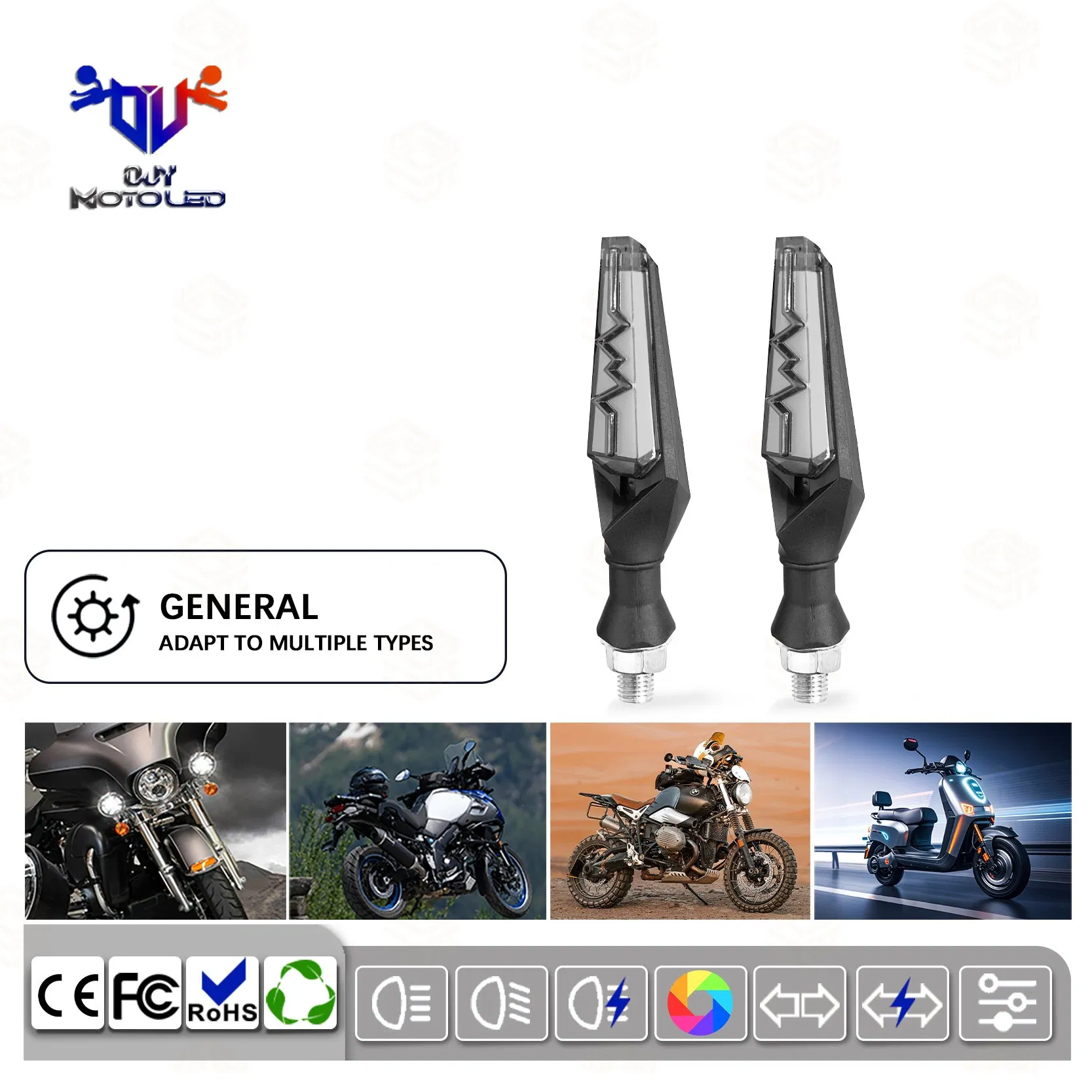Портативные светодиодные поворотники для мотоциклов