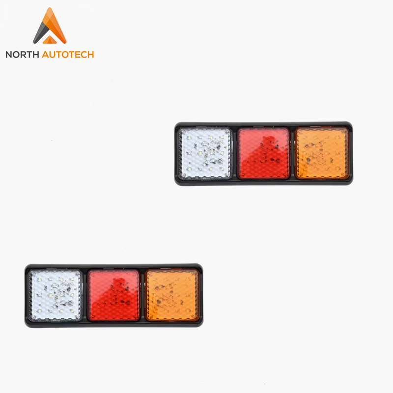 Тройная светодиодная фара для грузовика и прицепа 12В/24В