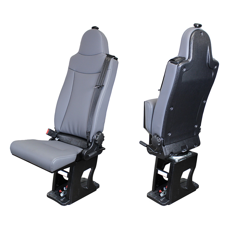 3-Point Safety Belt Swivel Folding Ambulance Leather Seat