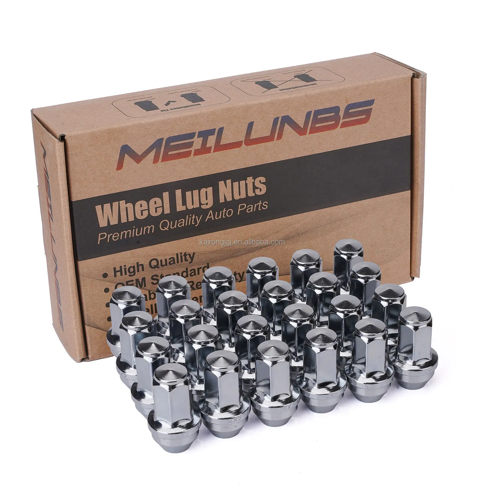 Premium Chrome Plated M12X1.5 Tire Lug Nut for Wheels