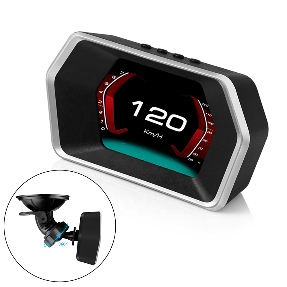 Автомобильный диагностический сканер OBD2 P17 с GPS и HUD-дисплеем