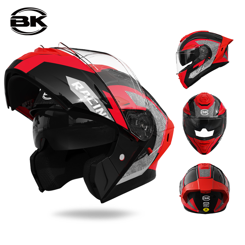 Мотошлем модульный BK 911 с двойным визором